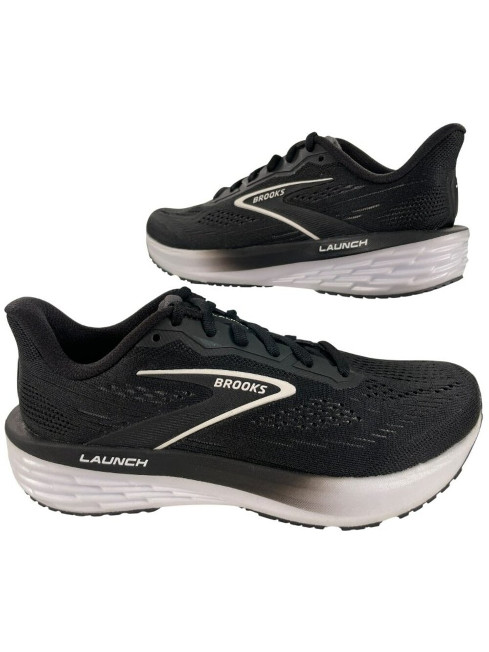 Brooks Launch 12 Running Shoes Black/Grey Cushion Lightweight Women's Size 7 NEW